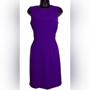 Calvin Klein Purple Sheath Sleeveless Dress